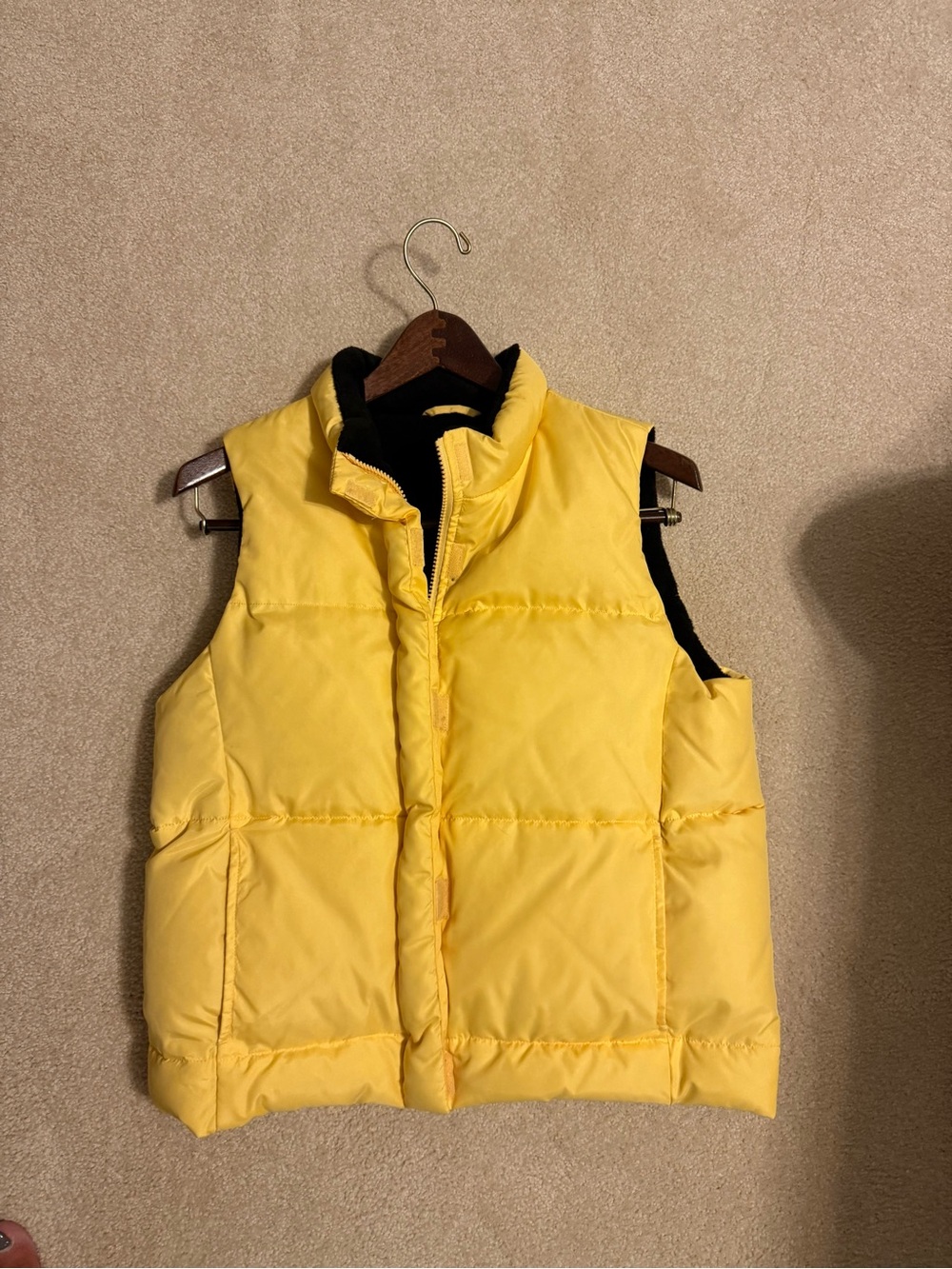 GAP Black Jacket with Yellow Trim